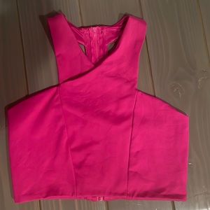 Express Medium Hot Pink Crop Top